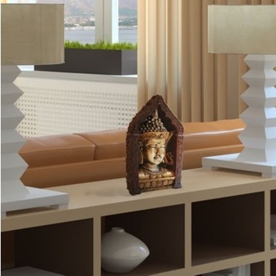 Bouddha de la Méditation Argenté – Image 2