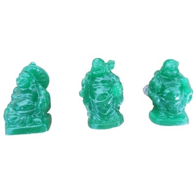 6 Statues Bouddhas Rieurs verts – Image 2