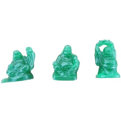 6 Statues Bouddhas Rieurs verts – Image 3