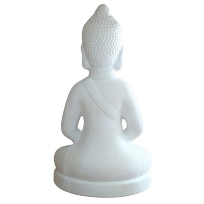 Statue Bouddha Thaï blanc 40cm – Image 2