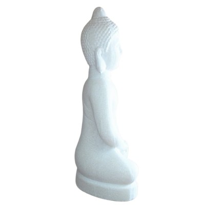 Statue Bouddha Thaï blanc 40cm – Image 3