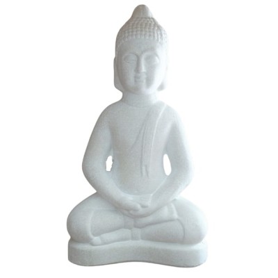 Statue Bouddha Thaï blanc 40cm
