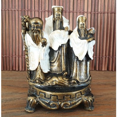 Statue Les 3 Sages Immortels blancs – Image 3