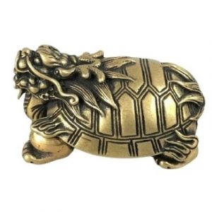 Statue Tortue Dragon de la Réussite (cuivre)