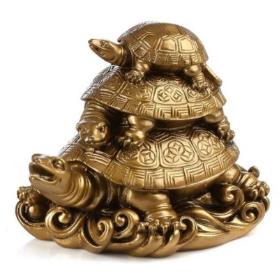 Statue les 3 Tortues de l'Harmonie bronze – Image 2