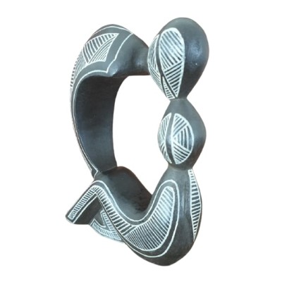 Statue Couple Coeur Ardent 20cm – Image 3