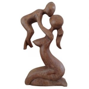 Statue Mère et son Enfant 20cm