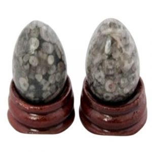 Les 2 Oeufs en Jaspe Kambaba 30mm
