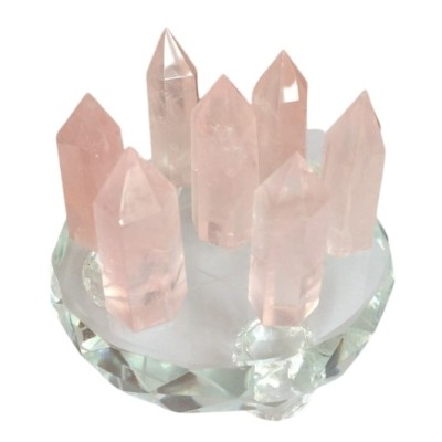 Etoile Sacrée Pointes Quartz rose – Image 2