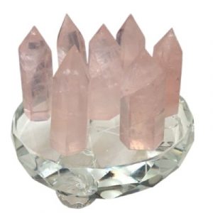 Etoile Sacrée Pointes Quartz rose