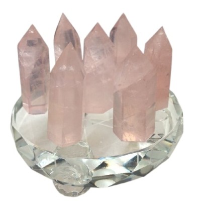 Etoile Sacrée Pointes Quartz rose
