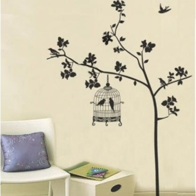 Sticker Cage à Oiseaux