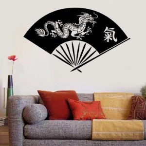 Sticker Eventail Dragon