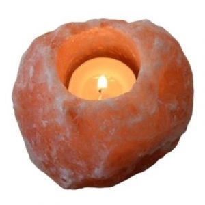 Bougeoir Cristal de Sel de l'Himalaya 500g