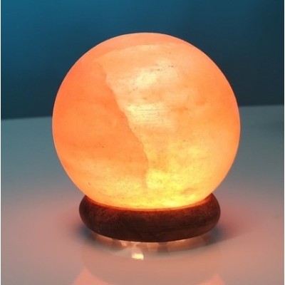 Lampe USB Cristal Sel de l'Himalaya Sphère 500g – Image 2