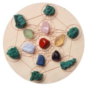 Etoile 7 Chakras et Malachite brute