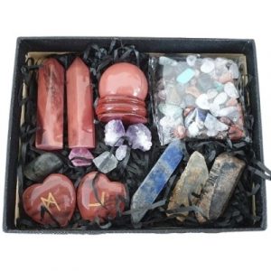 Coffret Chakra ensemble en Quartz cerise