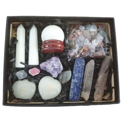 Coffret Chakra ensemble en Pierre Luminous