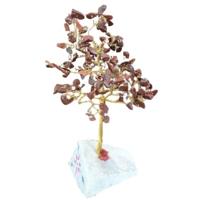 Arbre à Pierres en Jaspe rouge médium – Image 2