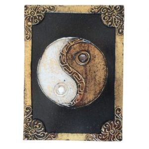 Boîte Yin Yang dorée 24cm
