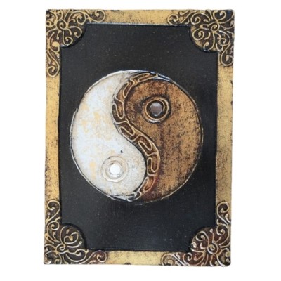 Boîte Yin Yang dorée 24cm