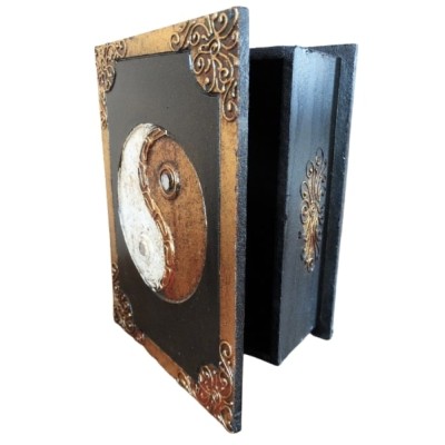 Boîte Yin Yang dorée 24cm – Image 2