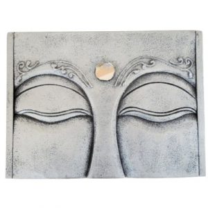 Boîte Yeux de Bouddha gris 19cm