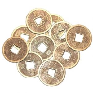 Lot 10 Pièces de Monnaie Chinoise 20mm