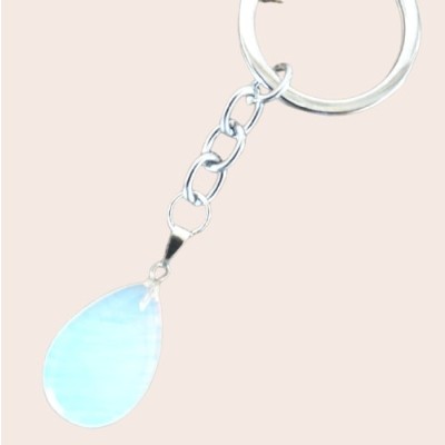 Porte Clés Goutte en Opaline – Image 2