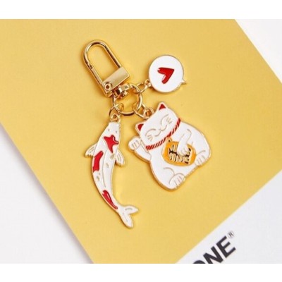 Porte Clés Poisson Carpe Maneki Neko – Image 2