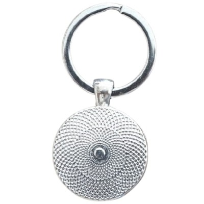Porte Clés Sun Yantra Mandala rose – Image 3