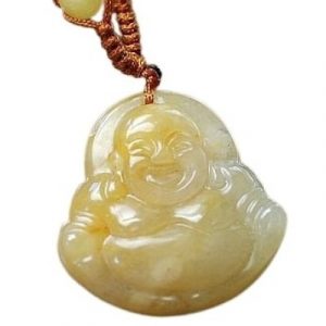 Collier Bouddha Maitreya en Topaze