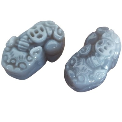 Double Pi Yao en Agate grise – Image 2