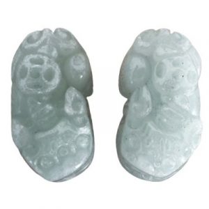 Double Pi Yao en Aventurine verte