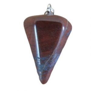 Pendentif Pendule en Jaspe rouge