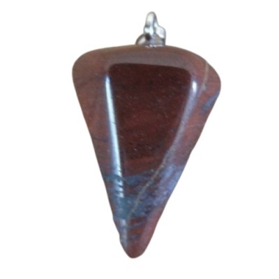 Pendentif Pendule en Jaspe rouge