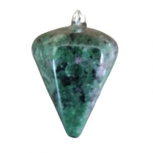 Pendentif Pendule en Rubis sur Fuschite