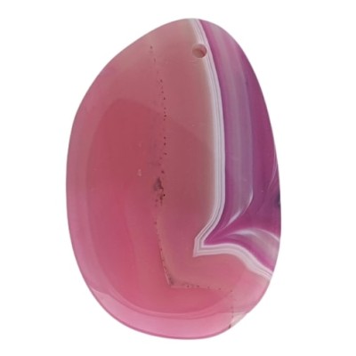 Pendentif Galet en Agate rose – Image 3