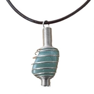 Pendentif Spirale en Aventurine verte
