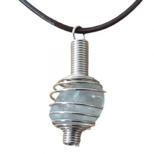 Pendentif Spirale en Fluorite