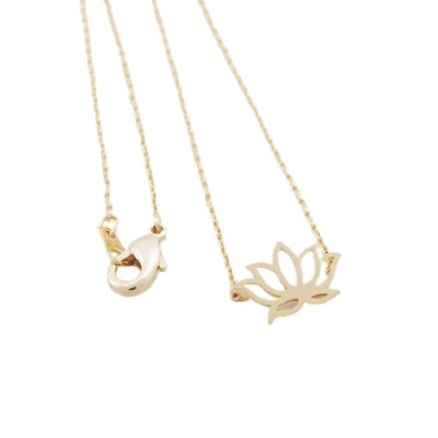 Collier Fleur de Lotus dorée