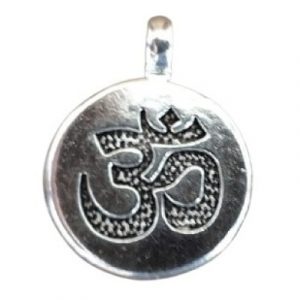 Pendentif Mantra Aum argenté