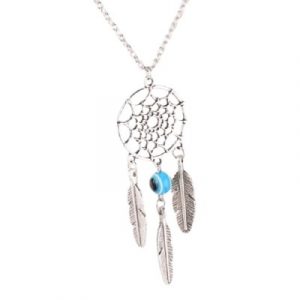 Collier Attrape Rêves Perle Anti Mauvais Oeil turquoise
