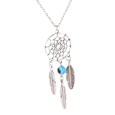 Collier Attrape Rêves Perle Anti Mauvais Oeil turquoise