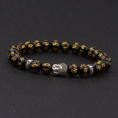 Bracelet Mala Bouddha argenté – Image 3