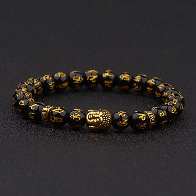 Bracelet Mala Bouddha doré – Image 2
