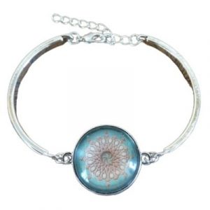 Bracelet Sun Yantra Mandala rose