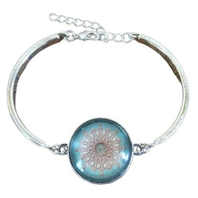 Bracelet Sun Yantra Mandala rose