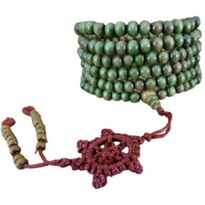 Grand Bracelet de Prières Tibétain vert