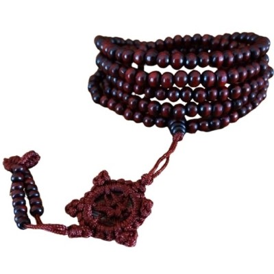 Grand Bracelet de Prières Tibétain rouge